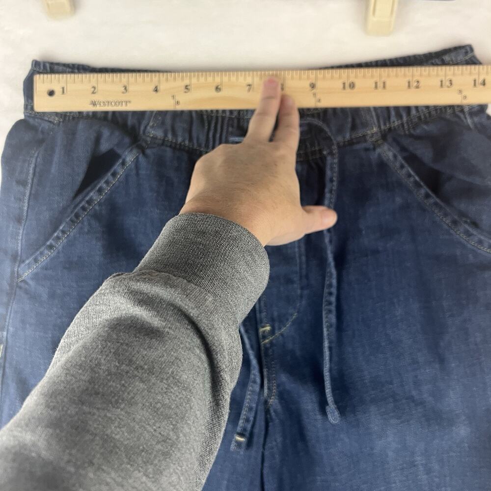 GAP Jeans Womens XS Barrel Leg Pull On Baggy Wide Leg Denim Drawstring Boho Y2K - Picture 4 of 10